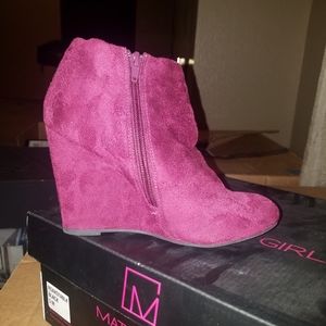 Pink booties